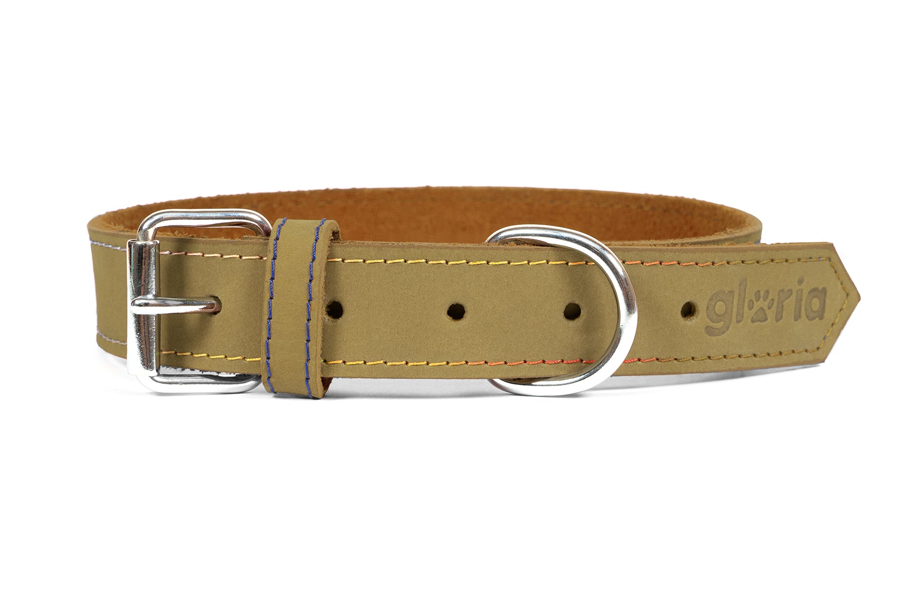 Zgardă din piele nobuk Gloria – moale și rezistentă, pentru câini