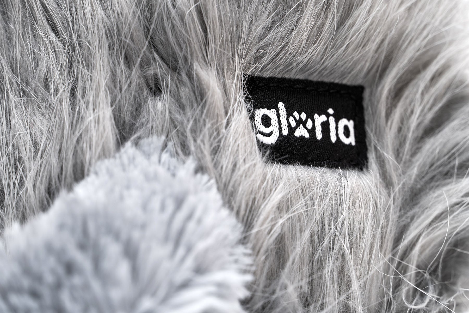 Detaliu eticheta jucarie de plus pentru caini Gloria Eddie