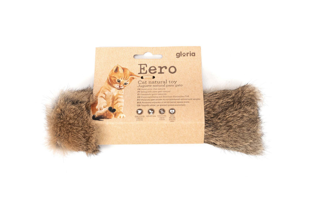 Jucărie pentru pisici Gloria Eero din blană naturală de iepure