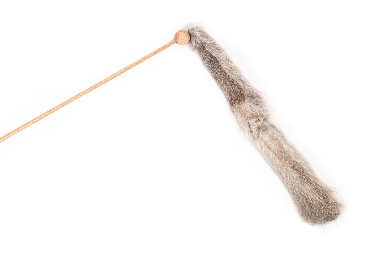 Jucărie pentru pisici Gloria Niemeyeer cu undiță și blană naturală de iepure