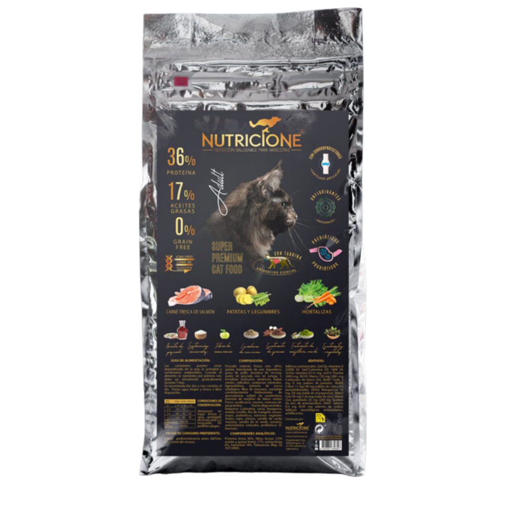 Hrană uscată cu carne proaspătă pentru pisici 2 kg | Fără cereale Somon 2 kg