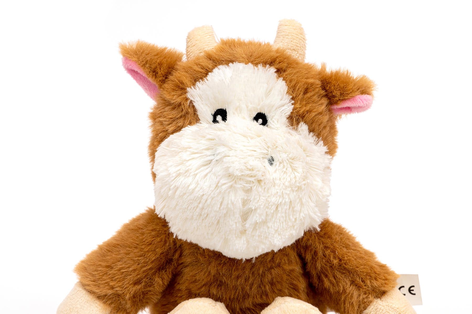 Detaliu fata jucarie de plus pentru caini Gloria Banjo, material moale