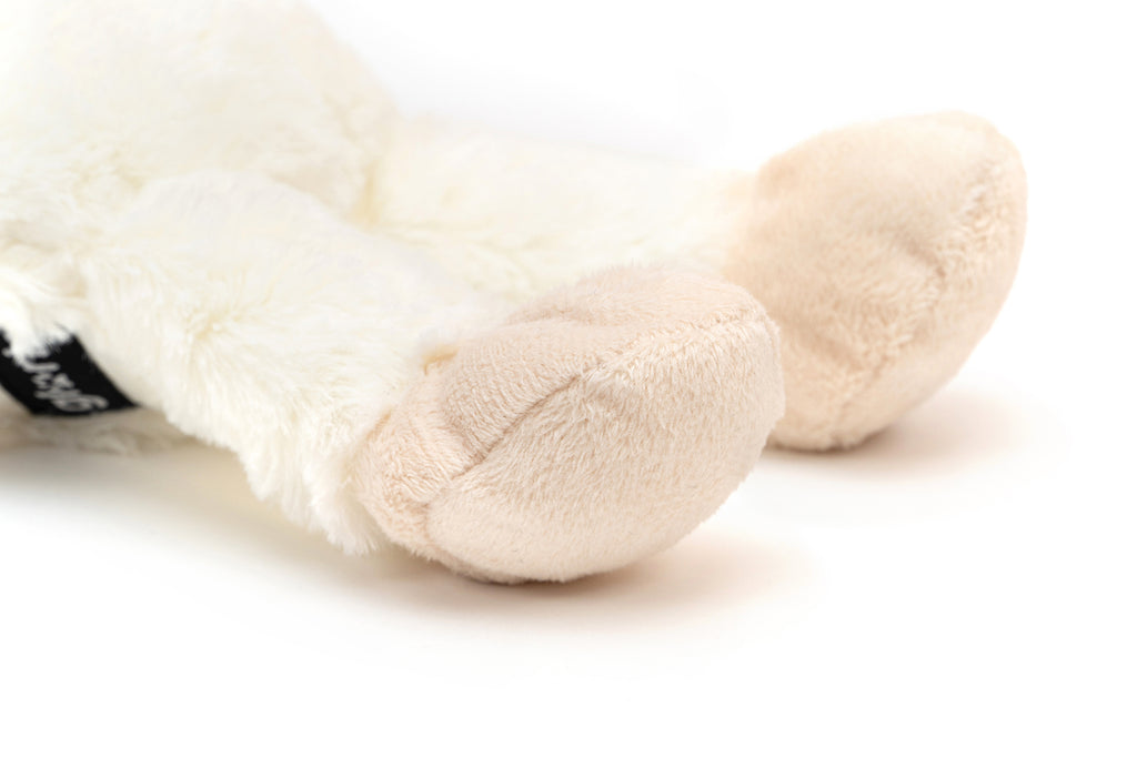 Vedere spate jucarie de plus pentru caini Gloria Kondoo, material moale pentru joaca