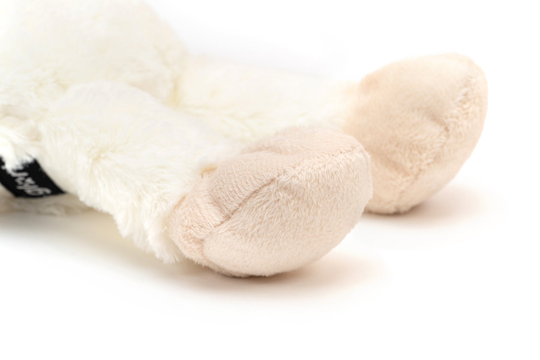 Vedere spate jucarie de plus pentru caini Gloria Kondoo, material moale pentru joaca