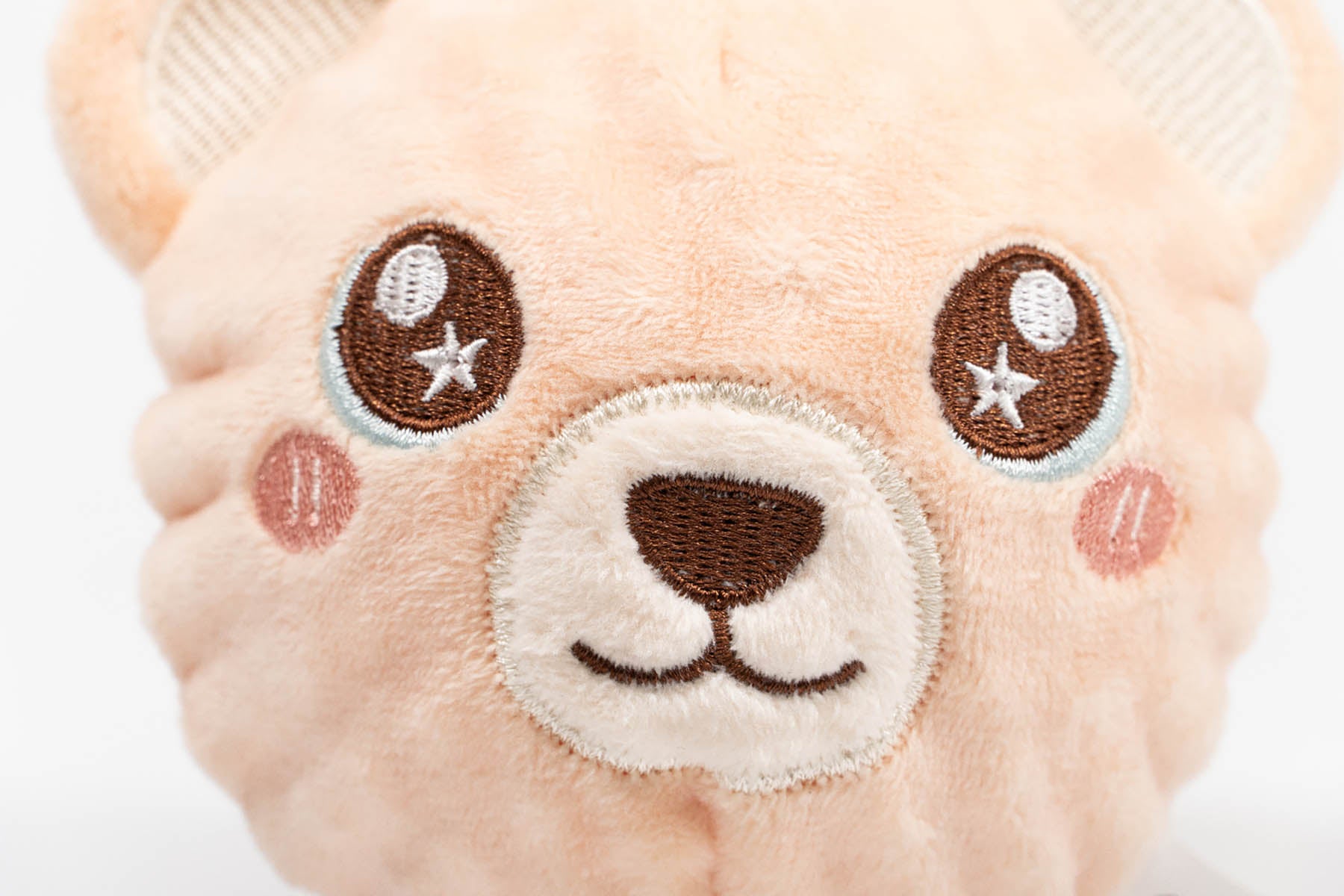 Detaliu fata jucarie de plus pentru caini Gloria Lyra cu expresie jucausa