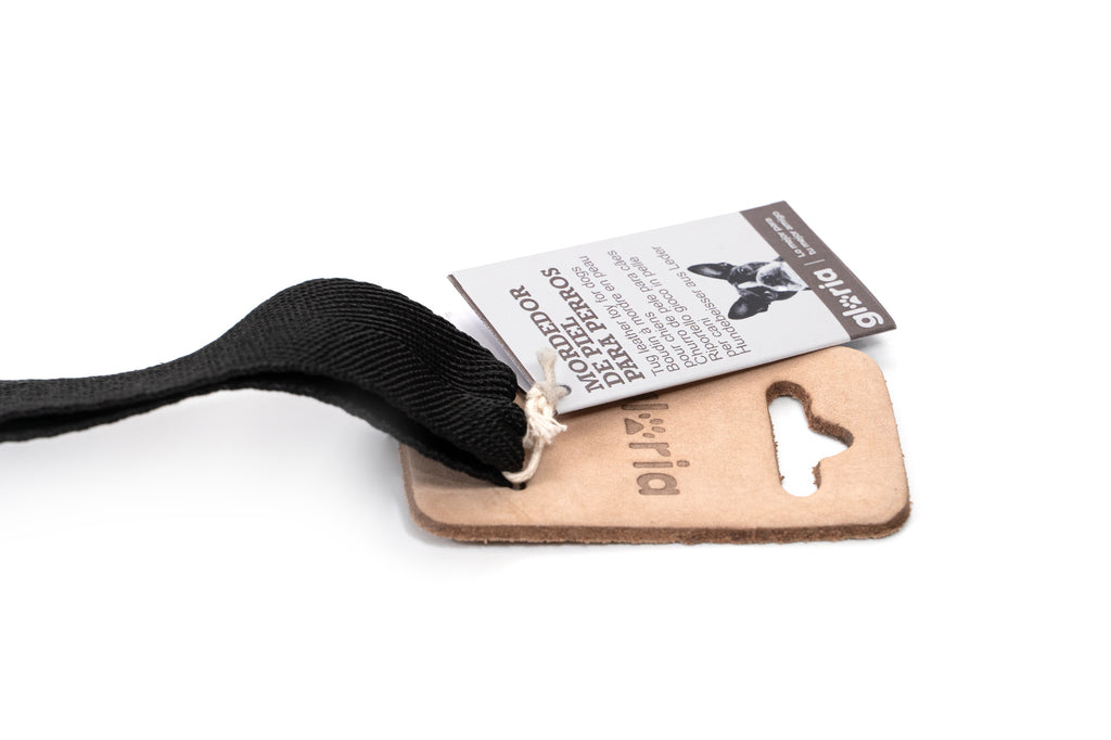 Maner textil flexibil al jucariei de tras pentru caini, pentru prindere si control in timpul jocului