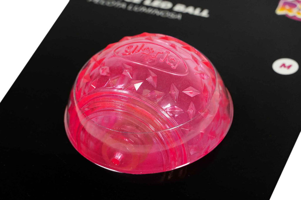 Minge LED luminoasa pentru caini Police vazuta din lateral, suprafata texturata