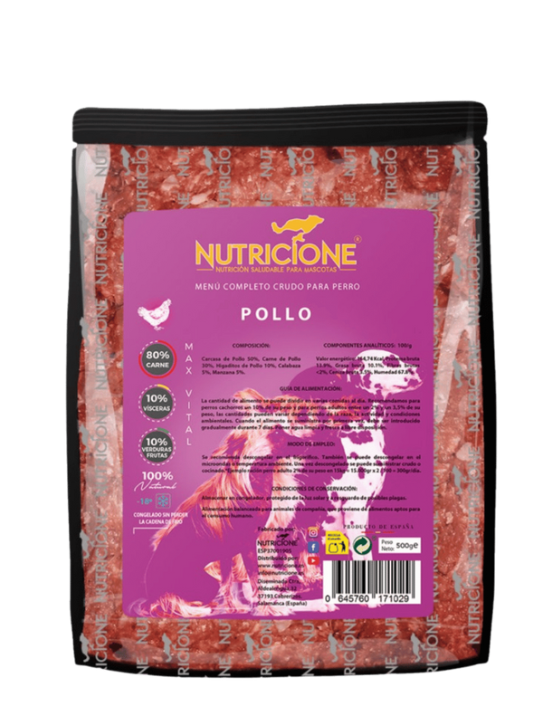 Original Barf | Meniu Complet Pui Monoproteic 500g