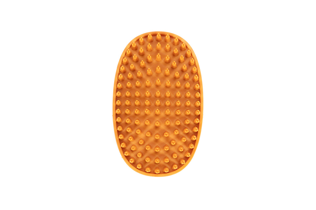 Perie Kimbo grooming din cauciuc cu prindere ergonomica, pentru caini si pisici