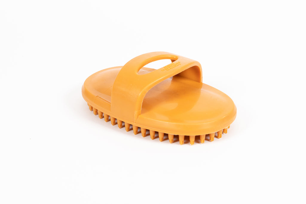 Perie Kimbo din cauciuc pentru caini si pisici, vedere laterala, marime mica