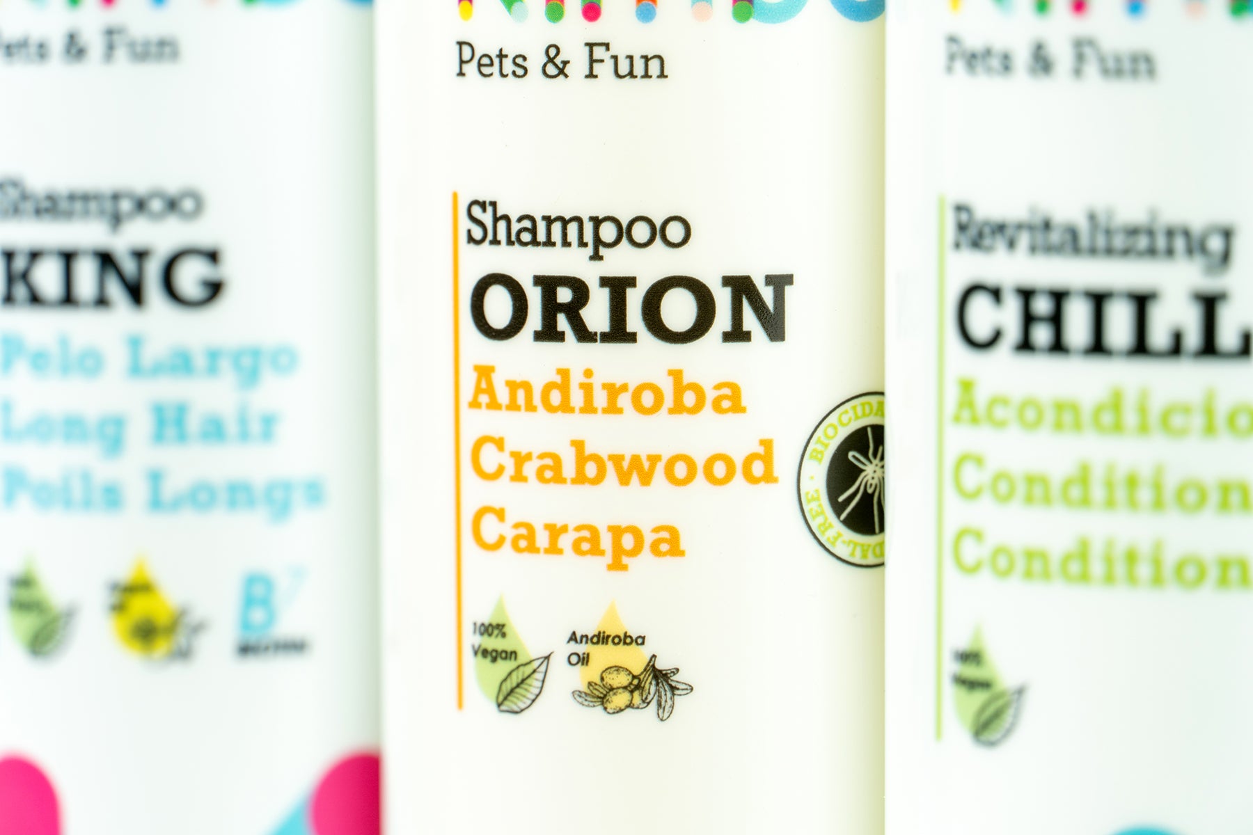 Flacon de șampon Kimbo Orion cu ulei de andiroba pentru câini și pisici