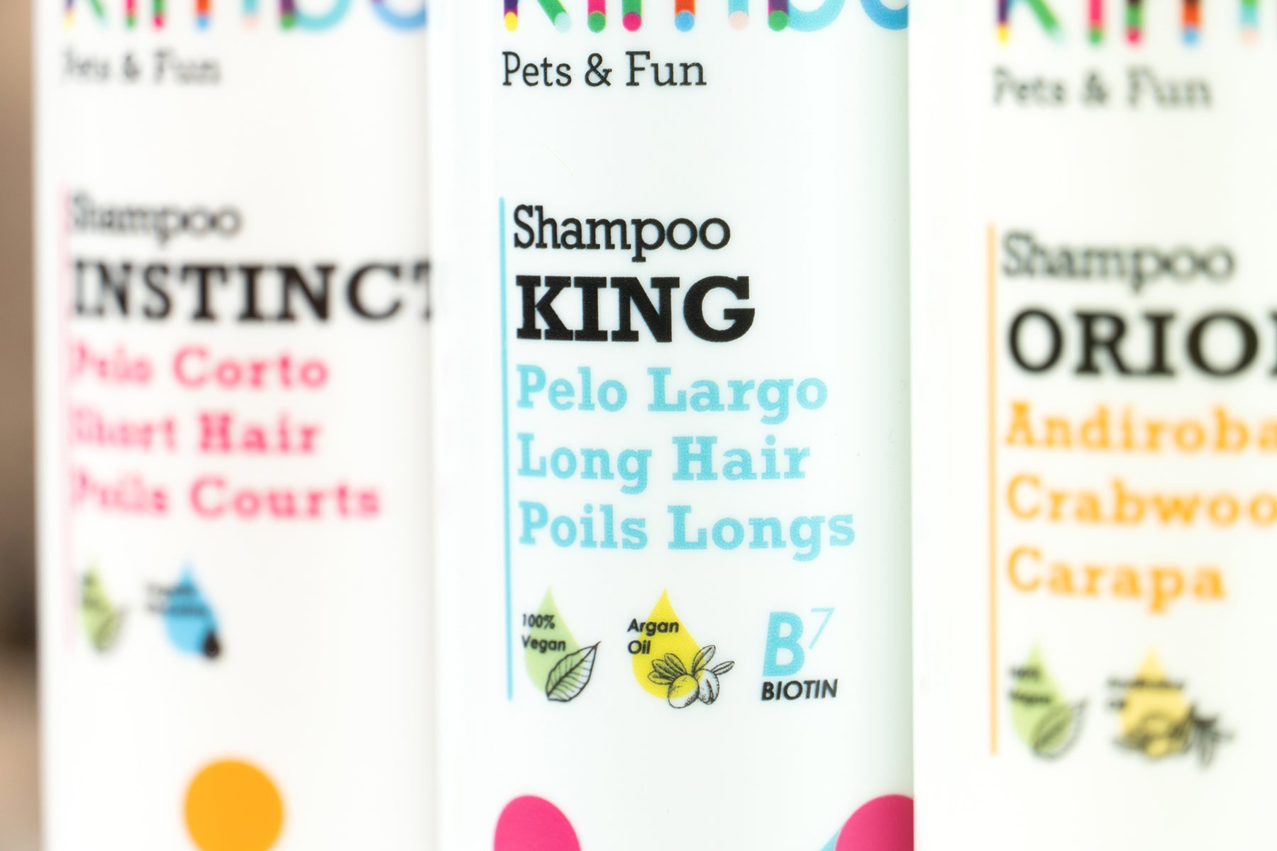 Flacon de șampon Kimbo King pentru câini și pisici cu păr lung, 250 ml