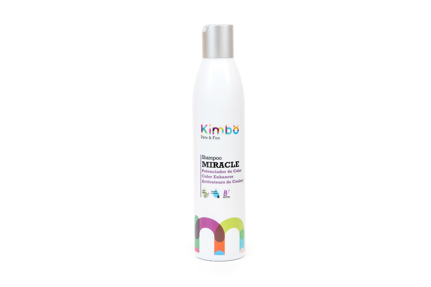 Flacon de șampon Kimbo Miracle pentru câini și pisici, potențiator de culoare, 250 ml