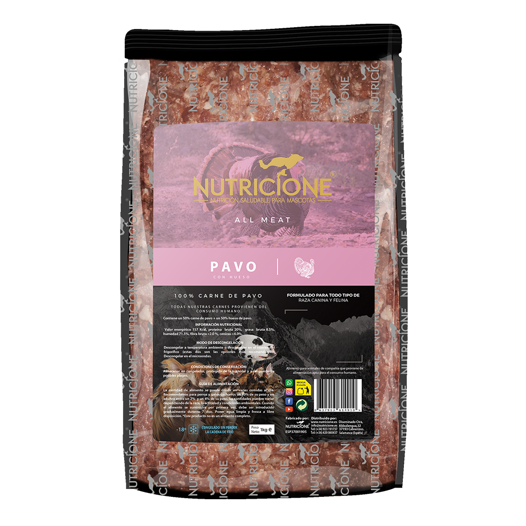 BARF 100% Carne Curcan 1Kg