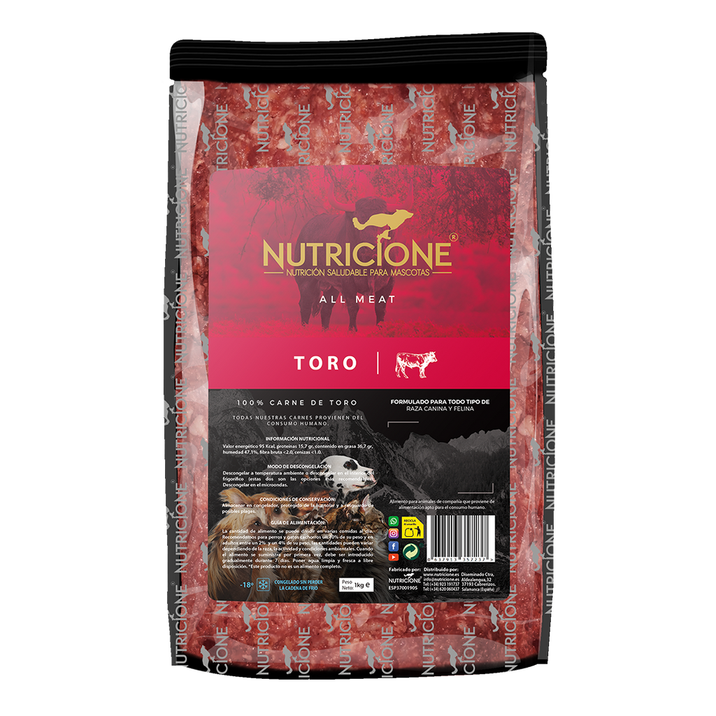BARF 100% Carne Taur 1Kg