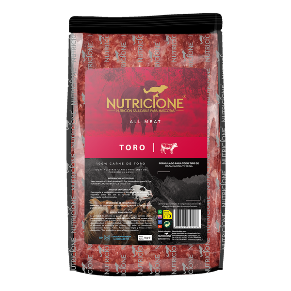 BARF 100% Carne Taur 1Kg