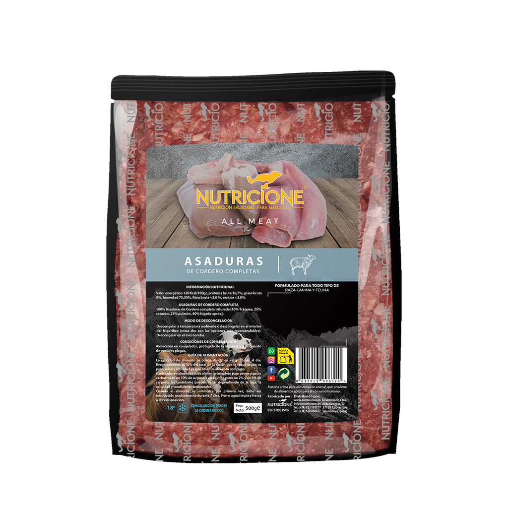 BARF 100% CARNE, Organe de Miel 500g