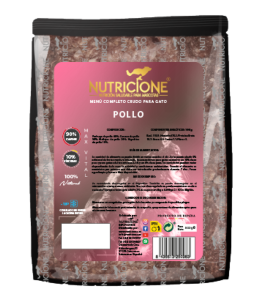 Original Barf | Meniu complet Pui | Pisici 500g