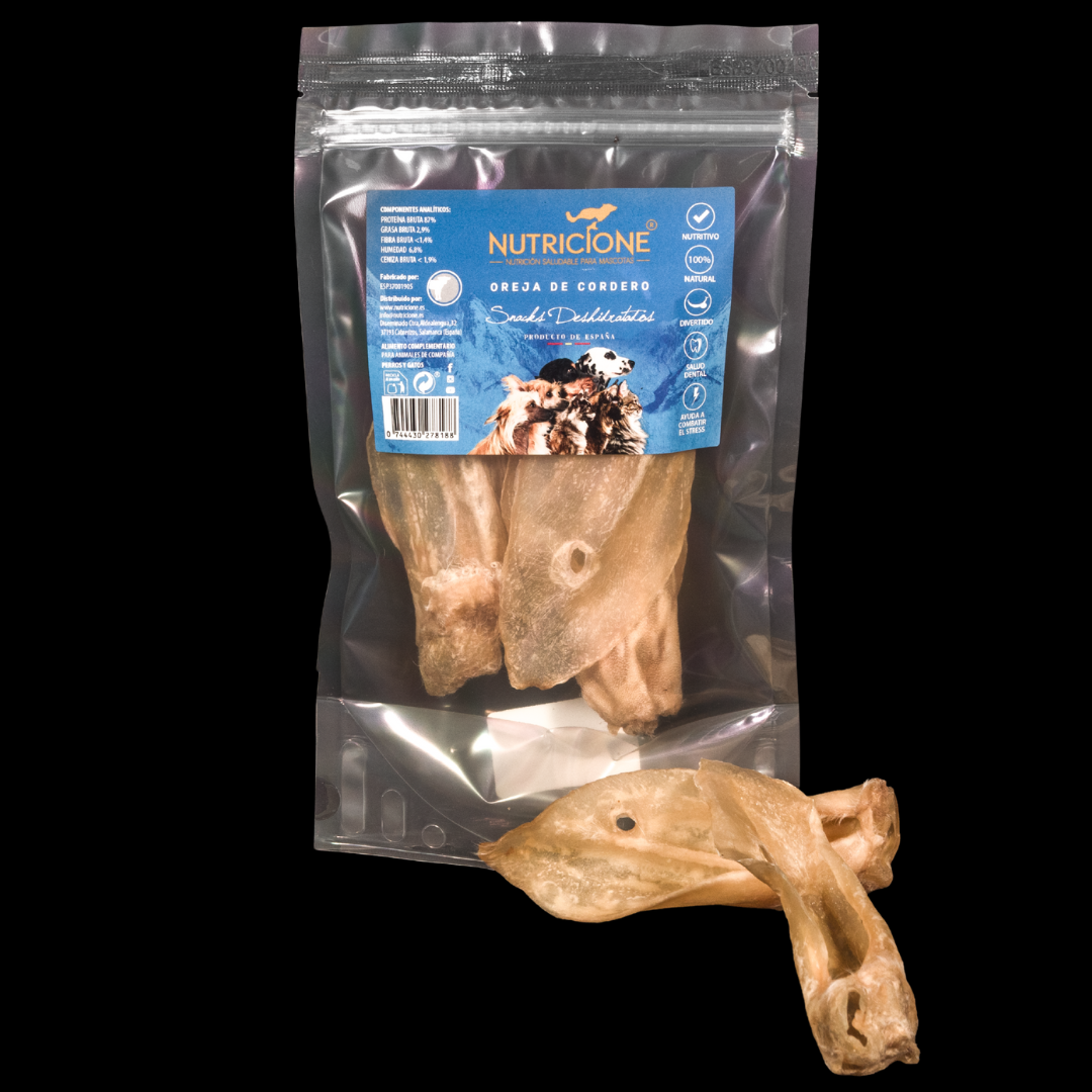 Urechi de miel deshidratate Nutricione – snack natural pentru câini, ambalaj