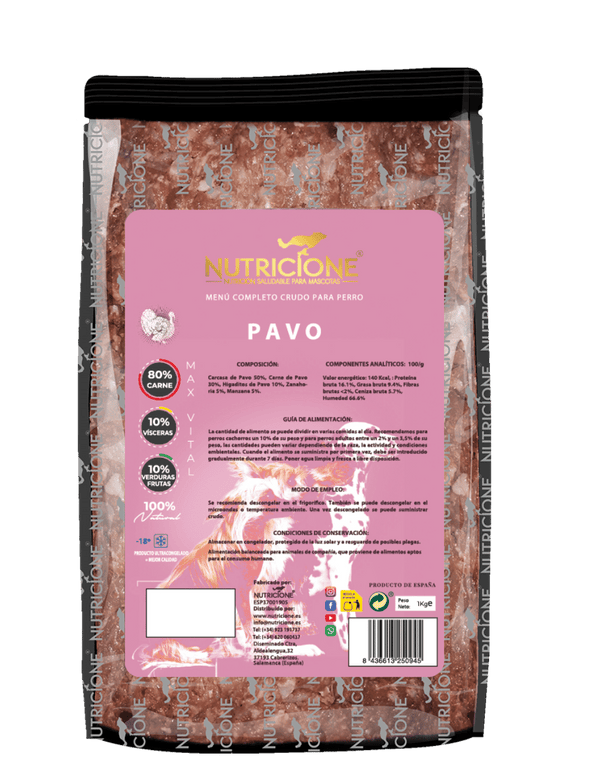 Original Barf | Meniu Complet Curcan Monoproteic 1Kg