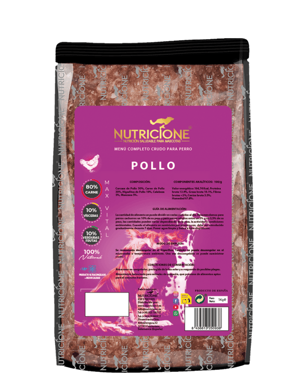 Original Barf | Meniu Complet Pui Monoproteic 1Kg