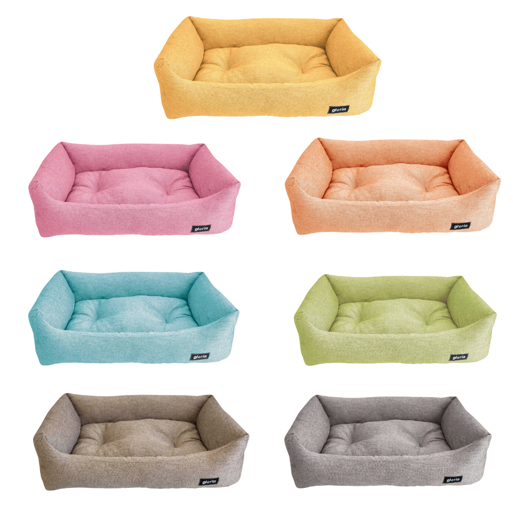 Pat pentru câini Domino în culori asortate, vedere de ansamblu