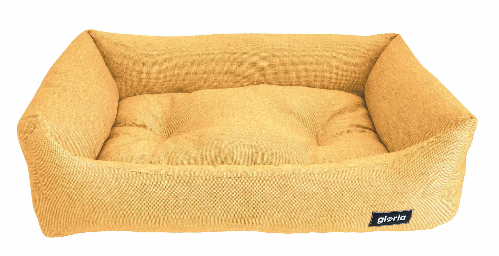 Pat dreptunghiular pentru câini Domino galben