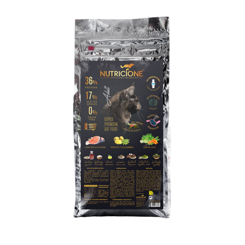 Hrană uscată cu carne proaspătă pentru pisici 2 kg | Fără cereale Somon 2 kg
