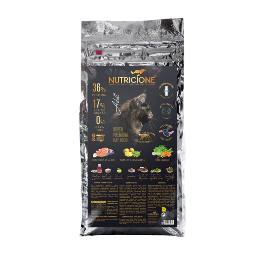 Hrană uscată cu carne proaspătă pentru pisici 2 kg | Fără cereale Somon 2 kg