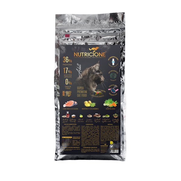 Hrană uscată cu carne proaspătă pentru pisici 2 kg | Fără cereale Somon 2 kg